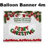 Merry Christmas Foil Balloon Banner